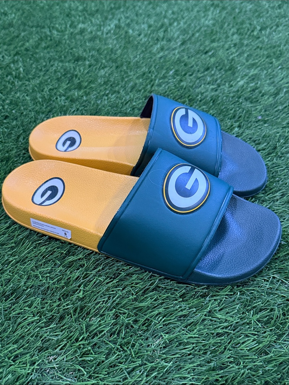 Men’s NFL Green Bay Packers Slide Sandals - Picture 3 of 6